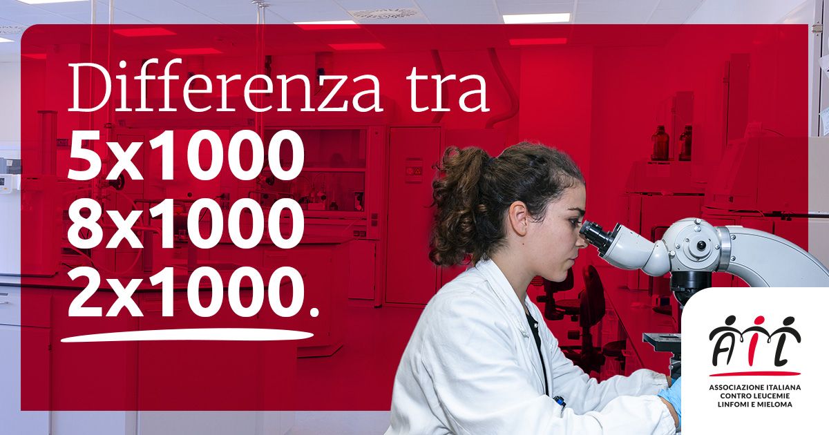 Donazione 5x1000, 8x1000 e 2x1000: quali differenze? | AIL